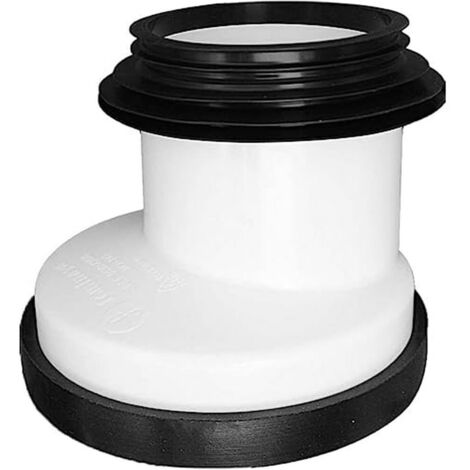 Fominaya - Manicotto di Collegamento per WC MX Duo, Nero Standard