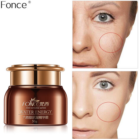 Fonce – Crème visage anti-rides aux six peptides pour peau sèche, 50 g, sérum, hydratant, coréen, lifting, raffermissant, jour et nuit