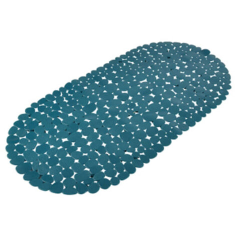 Fond de Bain Galets "Vitamine II" 36x69cm Bleu Émeraude