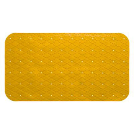 Fond de Bain PVC "Diamond" 39x69cm Jaune