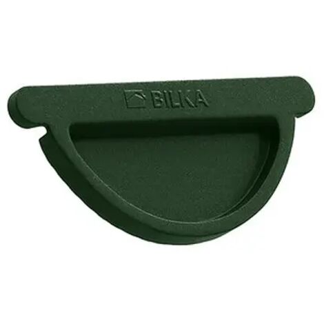 Fond de gouttière acier Ø127 mm – Vert mat RAL 6020