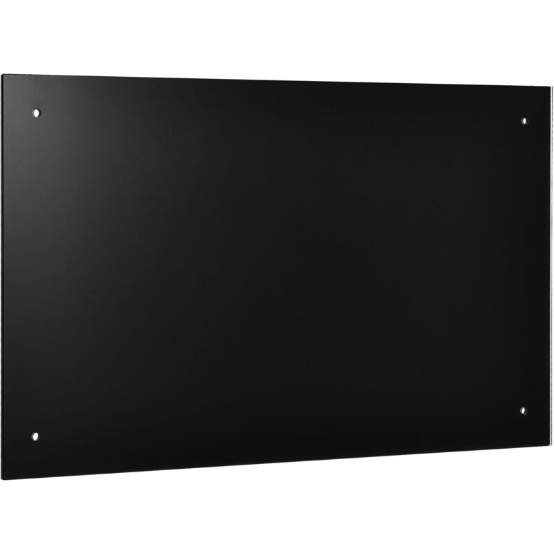 Fond de hotte 70 x 50 cm avec fixation verre noir
