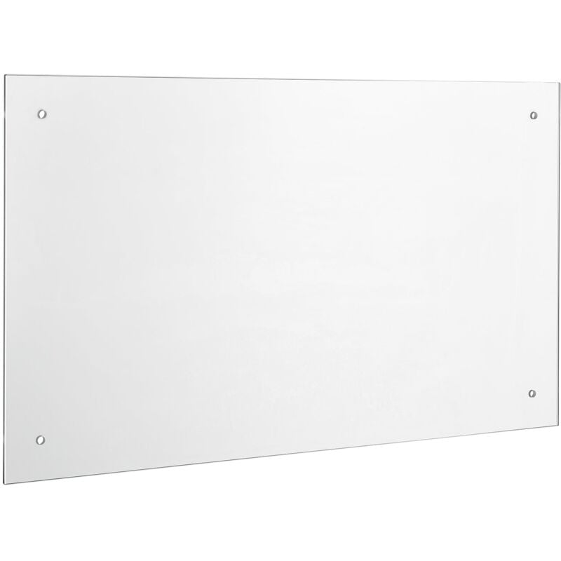 Fond de hotte 70 x 50 cm avec fixation verre transparent