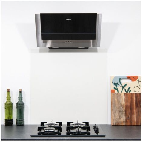Crédence Composite Aluminium Brossé Hauteur 45 cm x Largeur 90 cm 