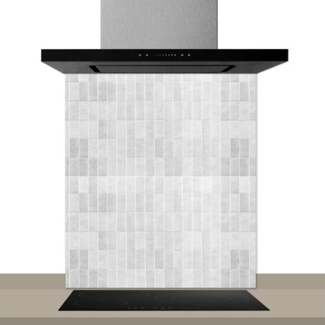 Fond de hotte décorative, mini blanc 60x70 Fond de hotte