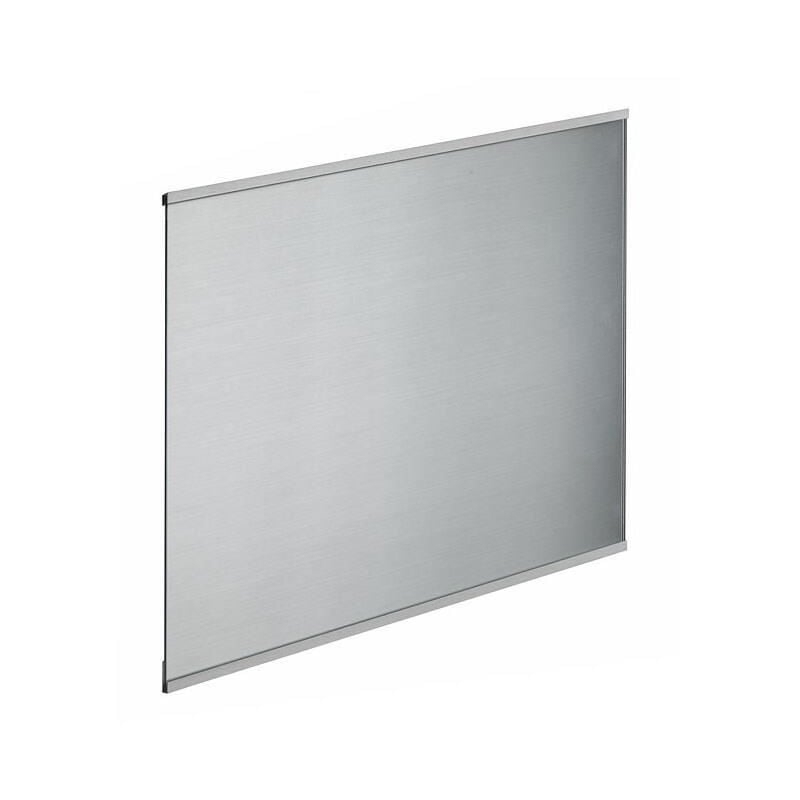 Fond de hotte en verre de 5mm d'épaisseur style inox - 60x70cm