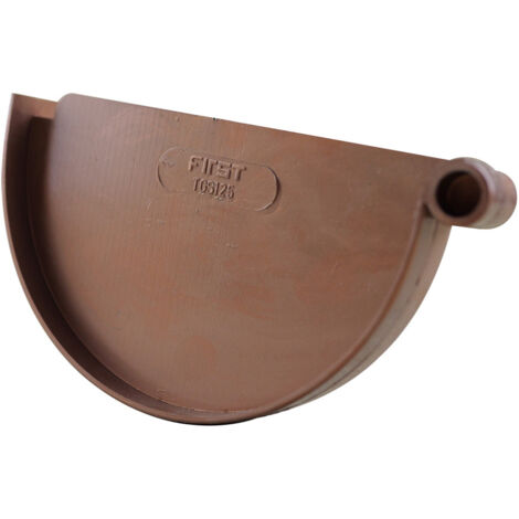 Fond de naissance pour gouttières PVC 25 - aspect cuivre - First Plast