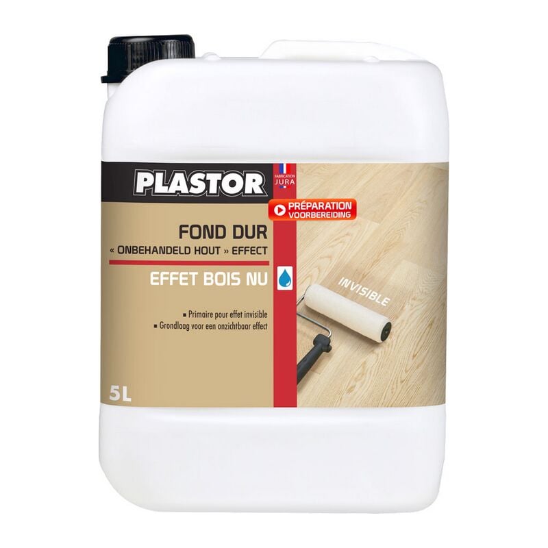 Fond Dur Professionnel effet bois nu Plastor sous-couche avant vitrificateurs Conditionnement: 5 Litres