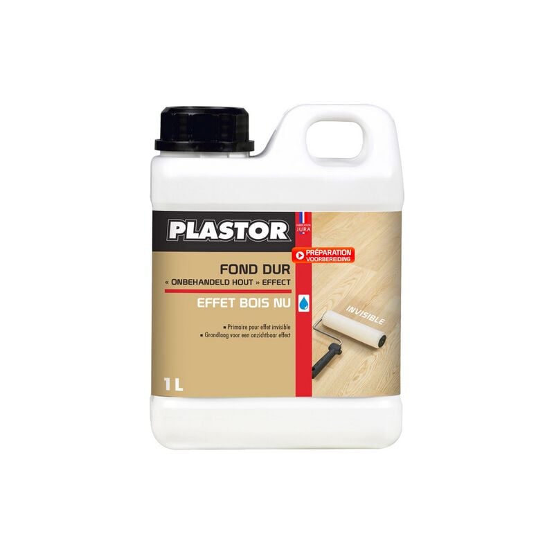 Plastor - Fond Dur Professionnel effet bois nu sous-couche avant vitrificateurs Conditionnement: 1 Litre