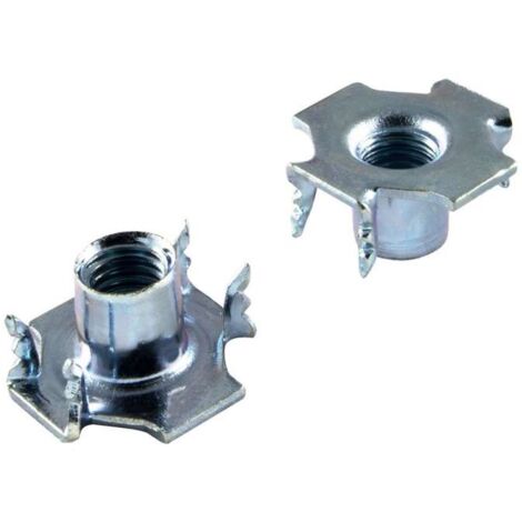 MADIDEF Fondelli Ragno a 4 punte in acciaio M4 15x6 mm 8 pz