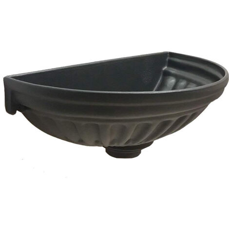 Fonderia Bongiovanni – Fontaine murale jardin potager en fonte d'aluminium – Traitement anticorrosion – Hauteur 18,5 cm – Largeur 47 cm – Profondeur 25 cm
