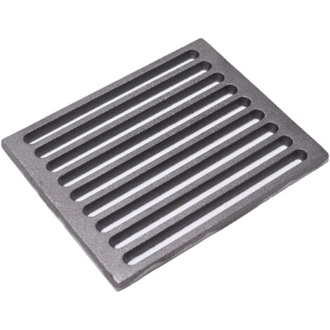 Fonderia Bongiovanni – Grille en fonte 24 x 19 cm – Épaisseur 1 cm – Pour cheminée, poêle et barbecue – Améliore le tirage du conduit de fumée