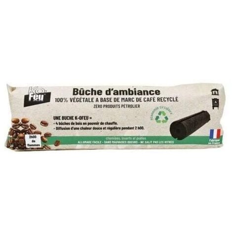 Fondi di caffè per due ore di riscaldamento.