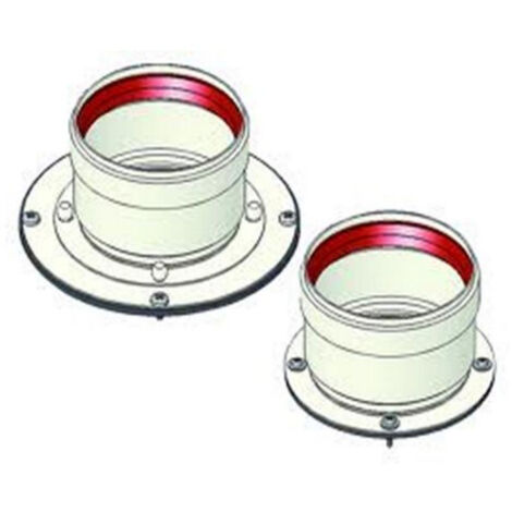 FONDITAL Fondital kit scarico fumi sdoppiato per caldaie tradizionali d.80 80 codice prod: 0SDOPPIA03