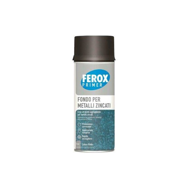 Fondo aggrappante spray ferox Arexons lamiera zincata ml 400 (6 pezzi) Arexons