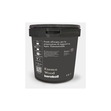 Fondo all'acqua exence wood white 1lt ancorante per legno kerakoll