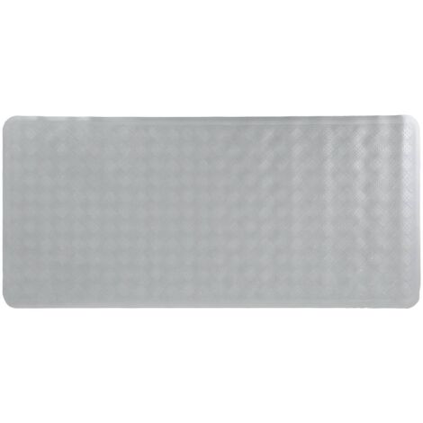 Fondo de bañera de caucho natural 34x74 cm - gris perla - Tendance