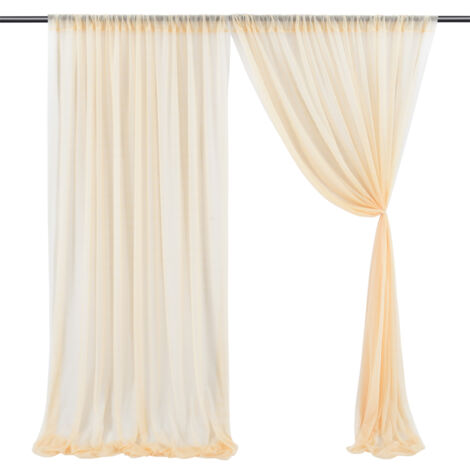 Fondo para bodas: ligero y elegante, 150 x 250 cm, confeccionado con un precioso hilo, ideal para ocasiones románticas.