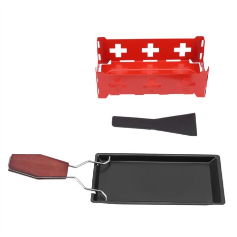 Fondoir à fromage à raclette, fondoir à fromage portable aux chandelles, pour cuisine pour la maison pour cadeau pour adulte
