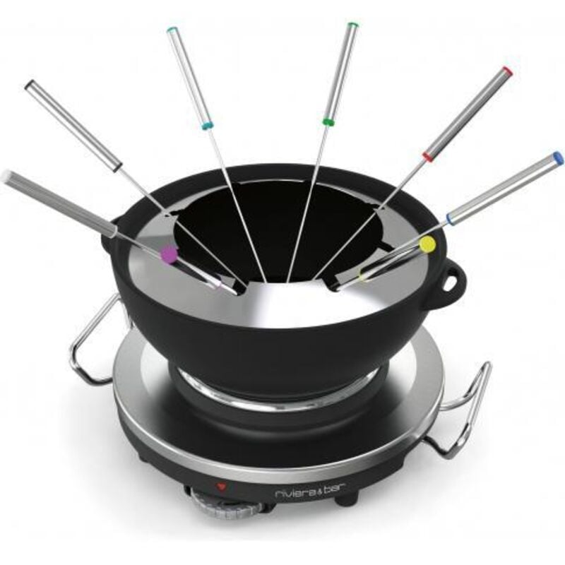 Riviera&bar - Fondue et réchaud électrique 1000w 8 fourchettes qfd340