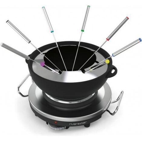 Fondue et réchaud électrique 1000w 8 fourchettes - Riviera & Bar - qfd340