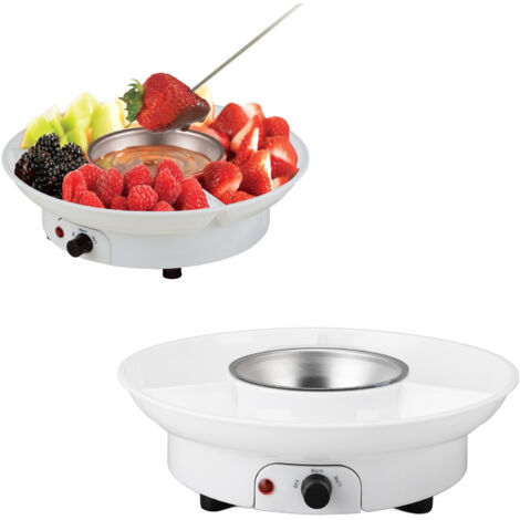 [Fondue-Maschine] + [Elektrisches Set mit 10 Gabeln] + [2 Geschwindigkeiten, 25 W] + [Schokolade, Käse]