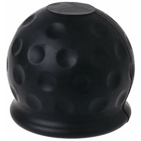 Fonepro Cache Boule Attelage, Cache Boule pour Crochet de remorque, Protège Boule D'attelage Capuchon Protection, Couvercle Attelage Caoutchouc, Noir, 1pcs