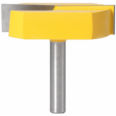 Fonepro, Fraise Defonceuse 8mm, Fraise Rabotage de Surface de Nettoyage de Fond, T-Track Routeur à Rainure en T Forme Routeur Bits, Jaune, 1pcs，HANBING