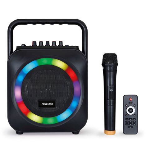 Fonestar BOX-35LED Kabelloses tragbares Karaoke-System de