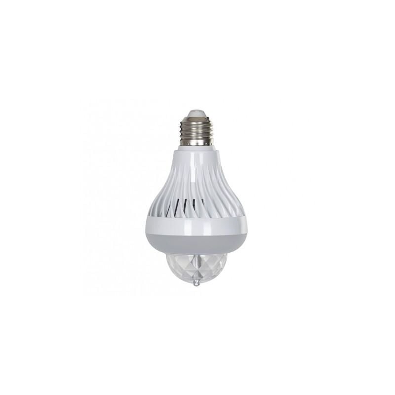 

Efecto LED Bombilla E27 3x1W RGB + BLANCO