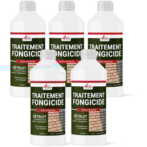 Fongicide anti dépôt vert ultra concentré toiture, mur, façade, terrasse, élimine algues et lichens - ANTI-MOUSSE ARCANE INDUSTRIES - 1 L (jusqu a 250m²)