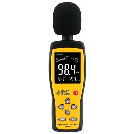 Digitale Fonometro Misuratore Rumore Decibel 30-130dB Tester MONITOR Misura UK 