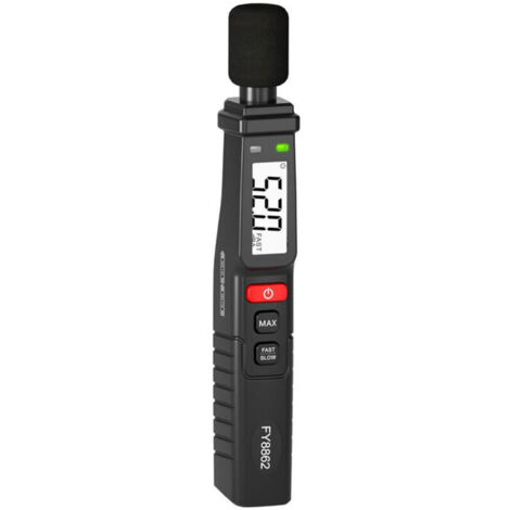 Fonometro portatile, fonometro digitale da 30-130 dB, fonometro a clip ultraleggero per casa, fabbrica e aula.