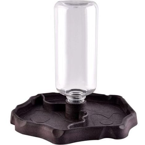 Fontaine à boire pour animaux de compagnie, fontaine à boire automatique 2 en 1 anti-éclaboussures tortue lézard reptile
