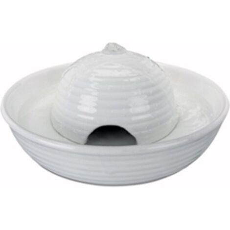 Fontaine à boire vital flow mini, en céramique 0,8 L/ø 24 × 10 cm, blanc