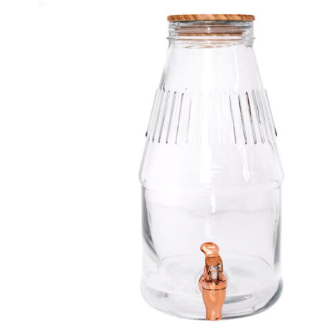 Fontaine à boisson avec couvercle en bambou 3.8 litres