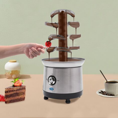Fontaine à chocolat à 4 étages Machine électrique à fontaine à chocolat 150-190W
