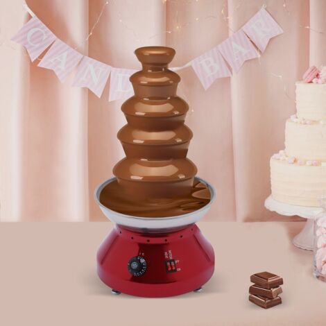 Fontaine à chocolat Fondue à chocolat Fontaine à chocolat 230 Watt Rouge