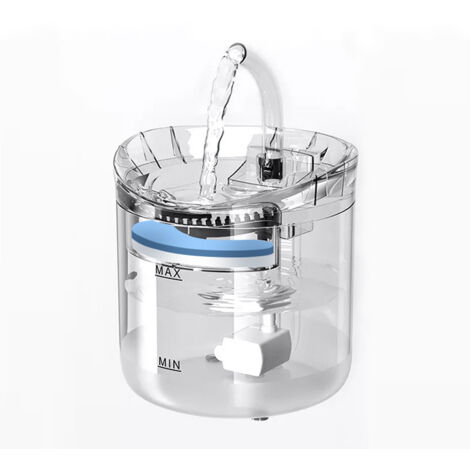 Fontaine à eau 2L pour chien et chat distributeur automatique Fontaine a eau chat Sortie d'eau à induction de 1,5 m Distributeur eau chien