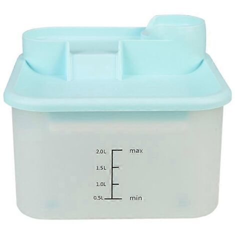 Fontaine à eau automatique pour chat, abreuvoir avec filtre à 3 couches, distributeur d'eau silencieux - Bleu ciel