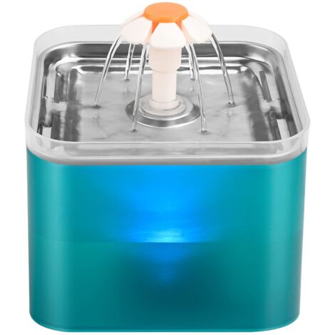 Fontaine a Eau Chat en Acier Inoxydable, Fontaine à Eau pour Chat Ultra Silencieux, 2L Fontaine a Eau, Filtration Multiple, Fournir de l'eau Courante, Trois Modes D'écoulement de l'eau