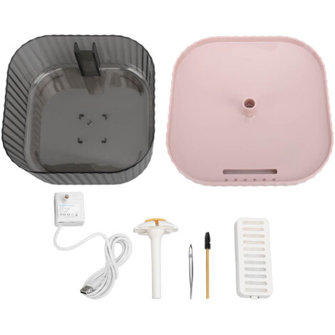 Fontaine à eau intelligente pour chat - Fontaine électrique à eau courante automatique rose pour animaux de compagnie