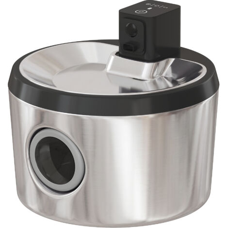 Fontaine à eau pour chat 4L sans fil, acier inoxydable, détecteur de mouvement, 6 filtres, système de double filtration LED, argenté