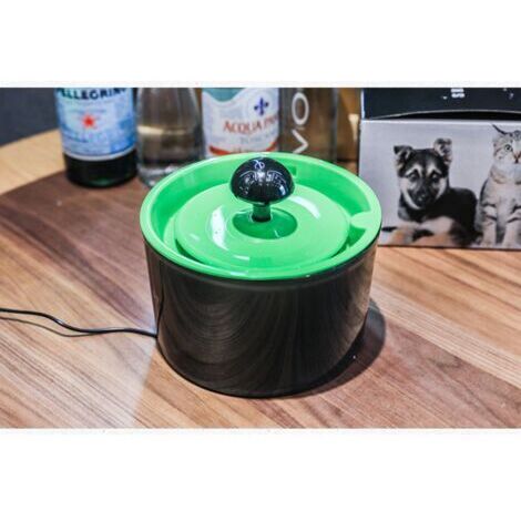 Fontaine à eau pour chat Catit Flower avec filtre triple action, 1,6 L, verte