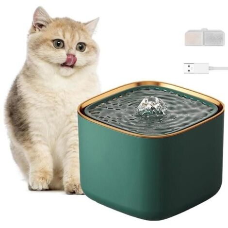 Fontaine à Eau pour Chat Chien 3L, BYONDSELF®, Grande Capacite, Pompe Silencieuse, Avec Filtre Remplaçable