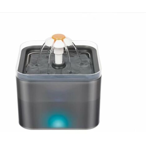 Fontaine à Eau pour Chat Chien avec LED, Distributeur Eau Automatique Ultra Silencieuse Capacité 2L