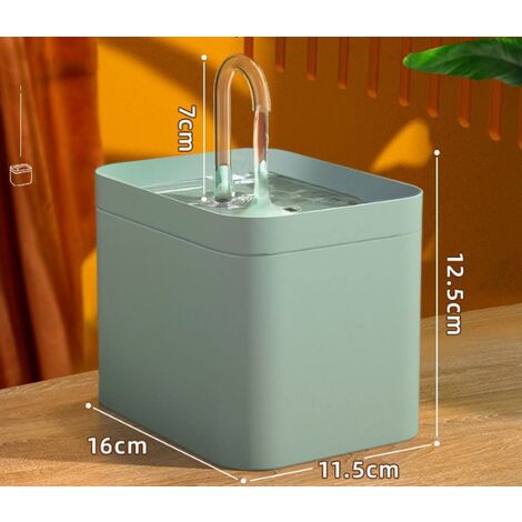 Fontaine à eau pour chat filtre automatique USB électrique silencieux fontaine à eau pour chat bol 1.5L filtre de recirculation pour chat fontaine à eau fontaine à eau pour animaux de compagnie 1pc (v