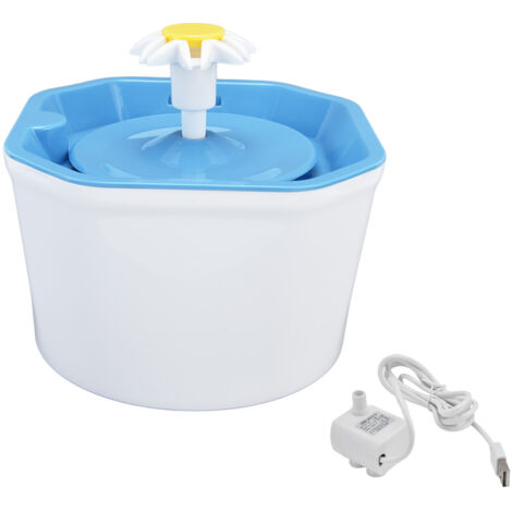 Fontaine à eau silencieuse 1.6L USB pour chat et chien - Distributeur automatique d'eau pour animaux domestiques