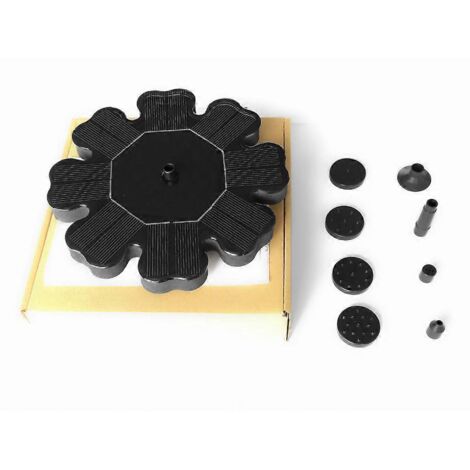 Fontaine à eau solaire extérieure pour oiseaux, pompe pour bassin, aquarium flottant de jardin