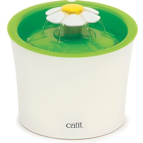 Fontaine à Fleur Pour Chat Catit Senses 2.0 - Abreuvoir de 3L avec filtre triple action